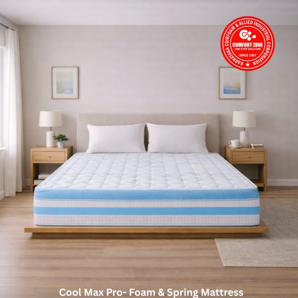Cool Max Memory Foam Mattress with Advanced Cool Max Pocketed Spring